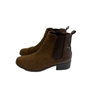 A New Day Women’s Size 7 Brown Chelsea Ankle Boots Block Heel